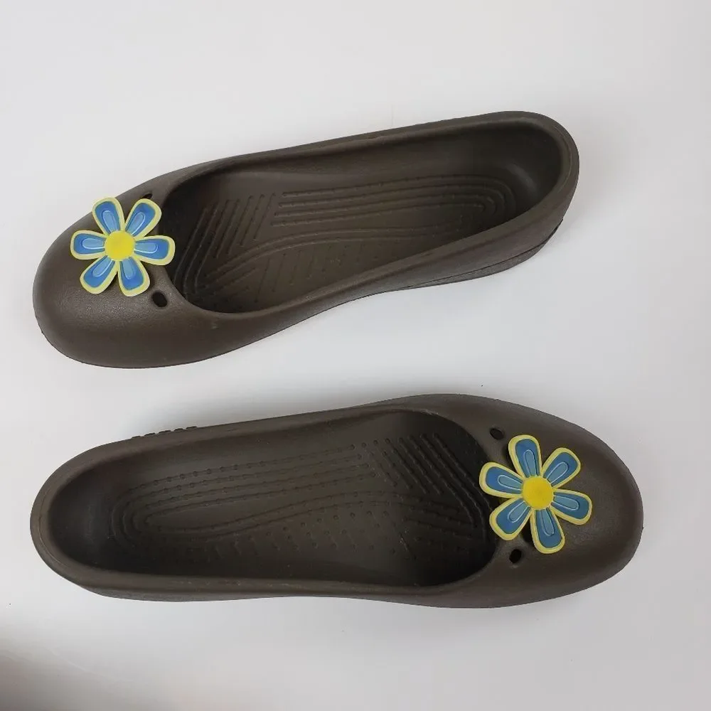 Crocs Genna Shoes Flat Girls Youth‎ Size 6/…